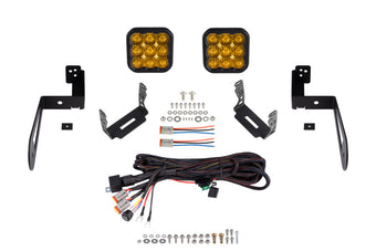 compare product Diode Dynamics 07-18 Jeep JK Wrangler SS5 Bumper LED Pod Light Kit - Sport Yellow Driving