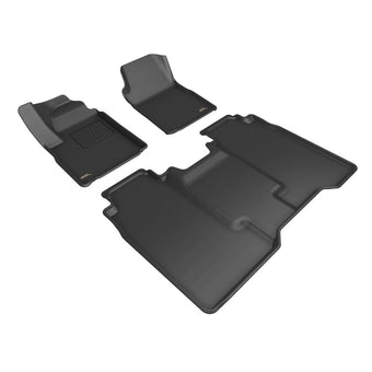 compare product 3D MAXpider 2024+ Chevrolet Silverado EV Crew Cab Kagu 1st & 2nd Row Floormats - Black