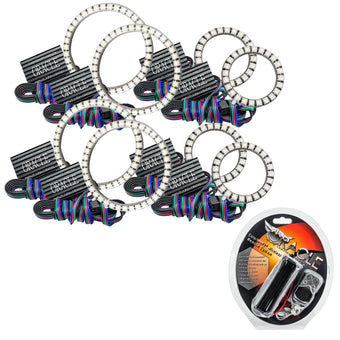 compare product Oracle Vector Jeep Wrangler JK Grille Halo Kit - ColorSHIFT