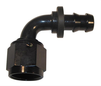 compare product Fragola -10AN Nut x -8AN 90 Degree Push-Lite Hose End For Fuel Cell Conversion - Black