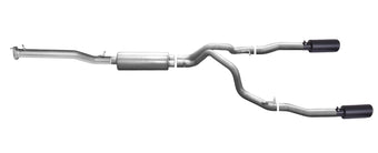 compare product Gibson 15-18 Chevrolet Silverado 1500 LS 5.3L 3in/2.25in Cat-Back Dual Split Exhaust - Black Elite