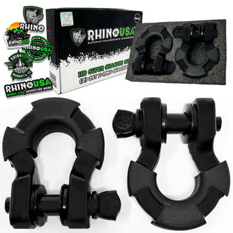 compare product Rhino USA 8T Super Shackle 2-Pack (Matte Black)