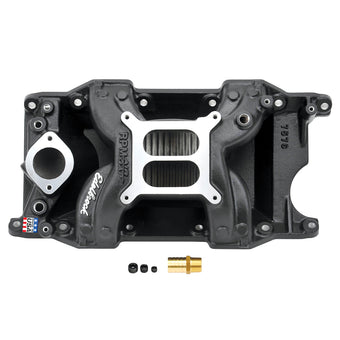 compare product Edelbrock Intake Manifold RPM Air-Gap Small-Block Chrysler 340-360 Black