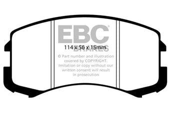 compare product EBC 02-05 Mitsubishi Lancer 2.0 ES Ultimax2 Front Brake Pads