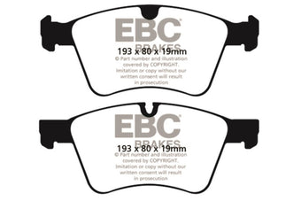 compare product EBC 08-10 Mercedes-Benz GL320 3.0 TD (373mm Front Rotors) Greenstuff Front Brake Pads