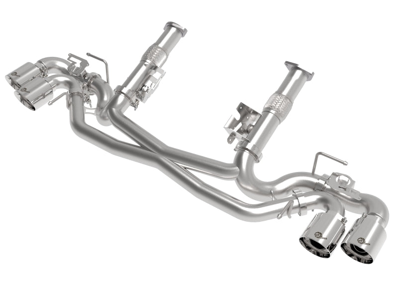 AFe MACH Force - Xp 304 Stainless Steel Cat - Back Exhaust Polished 2020 Chevrolet Corvette C8 - My Store