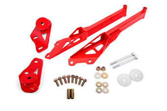 compare product BMR Suspension 15-18 Ford Mustang S550 IRS Subframe Support Brace (Red)