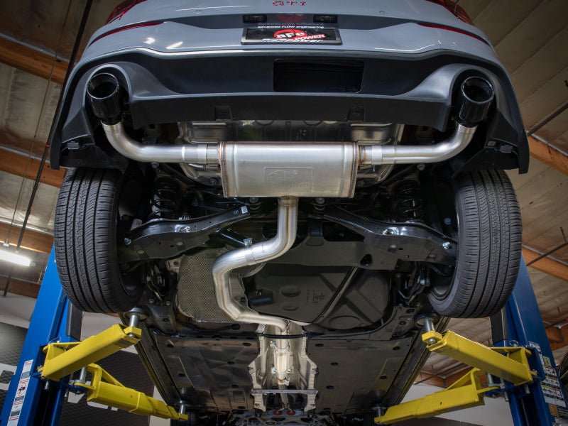 aFe 22 - 24 Volkswagen GTI MACH Force - Xp 3 to 2 - 1/2 IN Stainless Steel Cat - Back Exhaust w/Black Tip - My Store