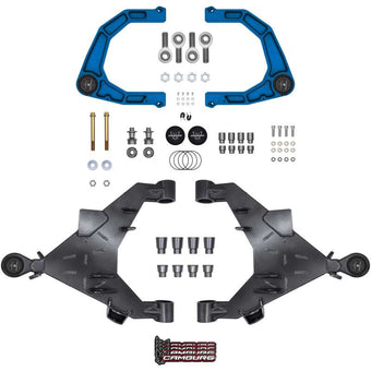 compare product Camburg 22-25 Toyota Tundra 2WD/4WD Blue KINETIK Uniball Trail Series Long Travel Kit w/ Billet UCA