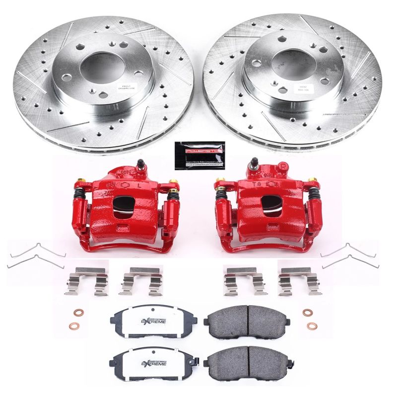 Power Stop 96 - 99 Infiniti I30 Front Z26 Street Warrior Brake Kit w/Calipers - My Store