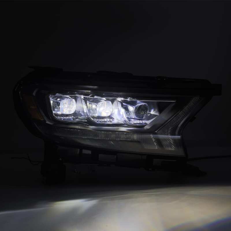 AlphaRex 19 - 21 Ford Ranger NOVA LED Proj Headlight Plnk Style Alpha Blk w/Activ Light/Seq Signal/DRL - My Store