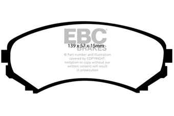 compare product EBC 02-03 Honda Passport 3.2 Yellowstuff Front Brake Pads