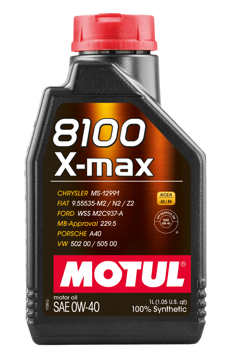 Motul 1L Synthetic Engine Oil 8100 0W40 X - MAX - Porsche A40 - My Store