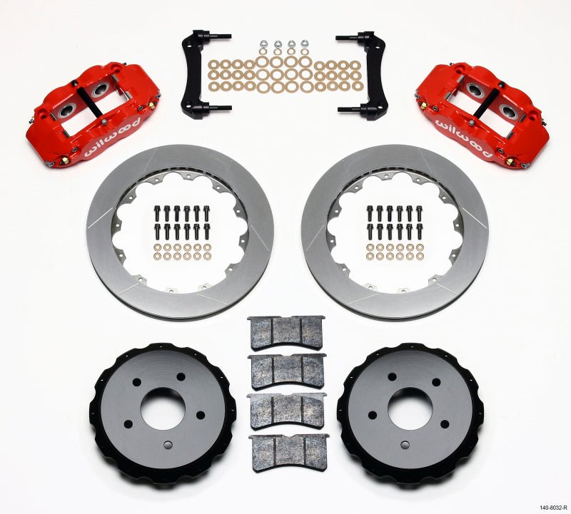 Wilwood Narrow Superlite 4R Rear Kit 12.88in Red 97 - 04 Corvette C5/Z06 - My Store