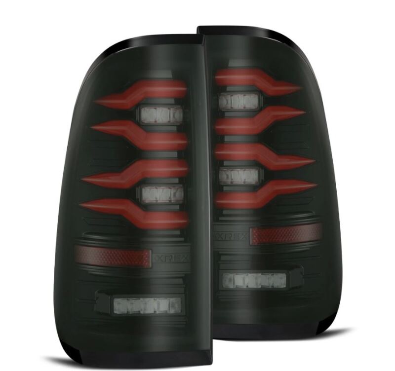 AlphaRex 97 - 03 Ford F150 / 99 - 16 Ford F250/F350/F450/F550 LUXX - Series LED Tail Lights - Black/Red - My Store