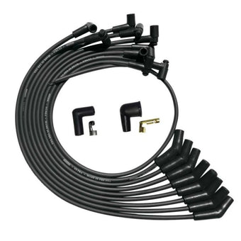 compare product Moroso SB Ford 260289302 135 Deg Plug Boots HEI Unsleeved Ultra Spark Plug Wire Set - Black