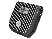 aFe POWER Transmission Pan Ford Trucks 80 - 92 (AOD Transmission) - Black w/ Machined Fins - My Store
