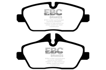 compare product EBC 14+ BMW i3 Electric Ultimax2 Front Brake Pads
