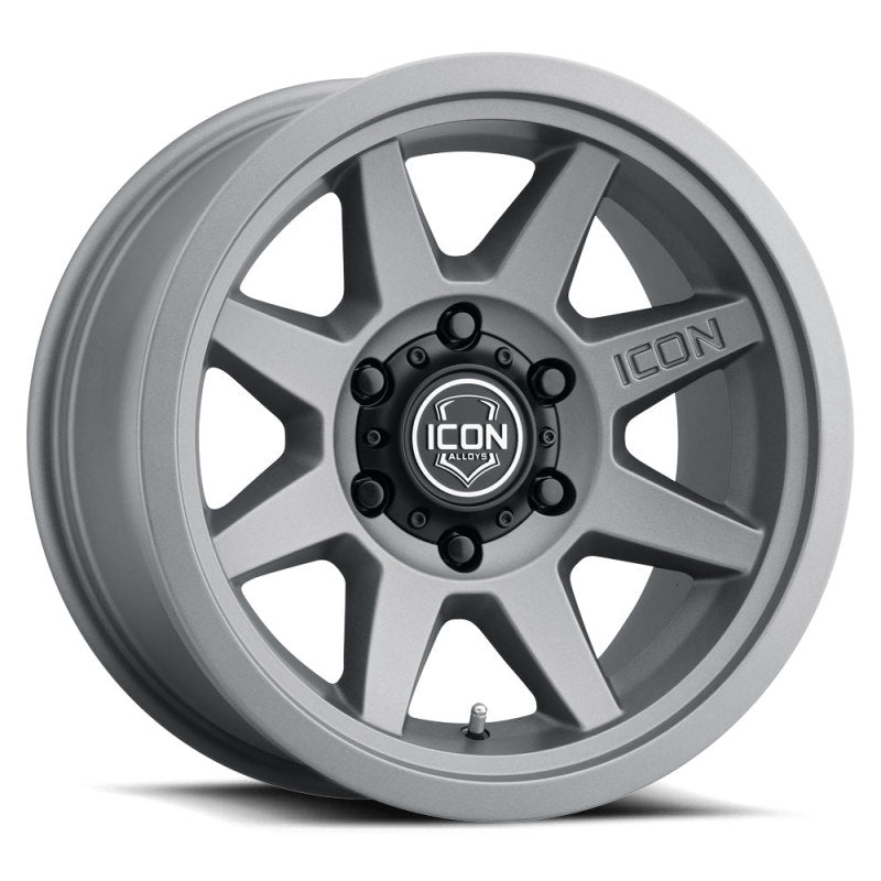 ICON Rebound 17x8.5 6x5.5 0mm Offset 4.75in BS 106.1mm Bore Charcoal Wheel - My Store