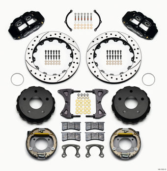 compare product Wilwood Narrow Superlite 4R Rear P-Brk Kit 12.88in Drilled Small Ford 2.36in Off Bronco 5 x 5.50