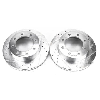 compare product Power Stop 10-12 Ford F-450 Super Duty Front Drilled & Slotted Rotor - Pair