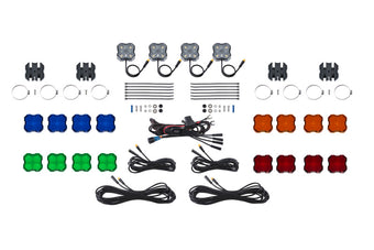 compare product Diode Dynamics Stage Series SXS Rock Light Installer Kit - White Diffused M8 (4-pack)