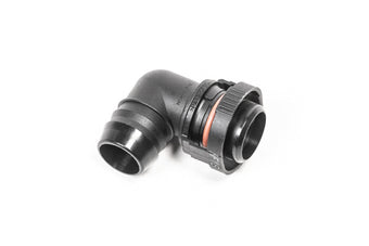 compare product Radium Engineering 19mm Male to 90deg 3/4in Barb V2 Quick Connect Fitting