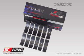 compare product King Engine Bearings Nissan VQ35HR/VQ37VHR/VR30DTT pMaxKote Rod Bearing Set - Size +.5mm