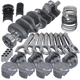 Eagle Chevy Tall 454 1Pc 4.250in Crank 6.800in H - Beam 43cc Dome 4.280in Pistons Rotating Assembly - My Store