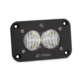 compare product Baja Designs S2 Sport Flush Mount Wide Cornering Pattern LED Work Light - Clear Lens