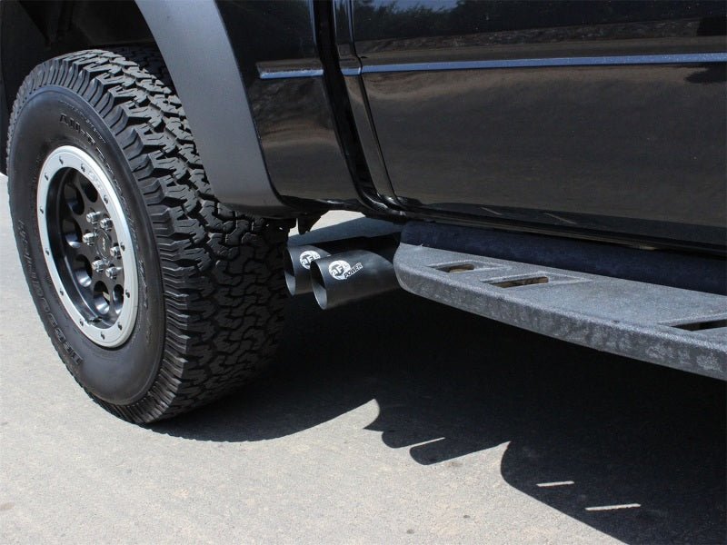 aFe Rebel Series Exhaust SS Front Side Exit CB w/ Black Tips 10 - 14 Ford F150 Ecoboost V8 6.2L - My Store