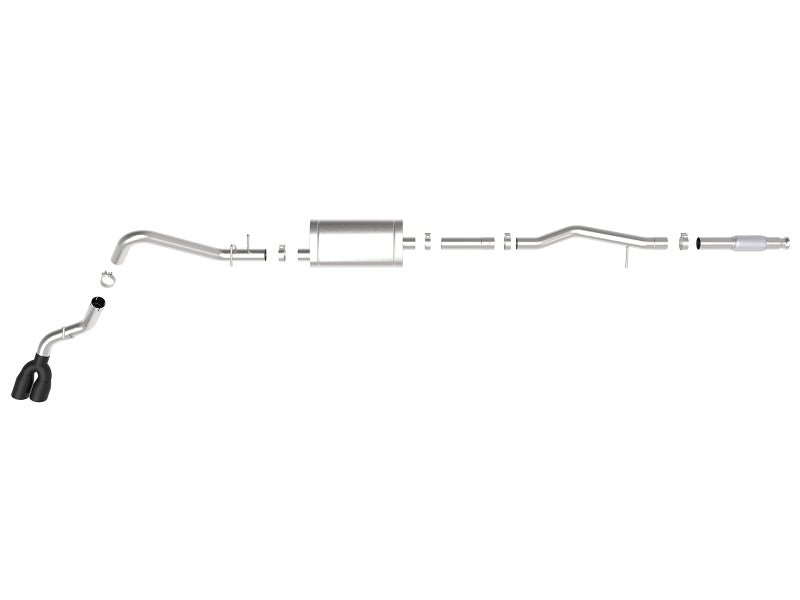 aFe Vulcan Series 3in 304SS Exhaust Cat - Back w/Blk Tip 2019 GM Silverado/Sierra 1500 V6 - 4.3L/V8 - 5.3L - My Store