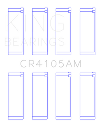 King Engine Bearings Mazda FS - DE L4/FP L4/FS L4 DOHC 16 Valve (Size +0.25) Rod Bearing Set - My Store