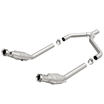 compare product MagnaFlow Direct Fit Catalytic Converter 05-10 Ford Mustang 4.0L Y-Pipe Assembly