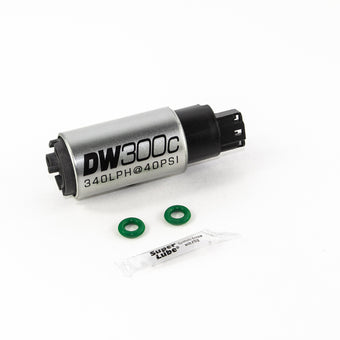 compare product DeatschWerks 340lph DW300C Compact Fuel Pump w/ 02-06 RSX Set Up Kit (w/o Mounting Clips)