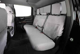 compare product Covercraft 19-24 Ford F-250 Polycotton SeatSaver Custom Second Row Seat Covers - Grey