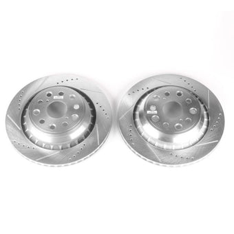 compare product Power Stop 07-17 Lexus LS460 Rear Evolution Drilled & Slotted Rotors - Pair