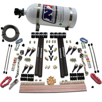 compare product Nitrous Express SX2 Dual Stage 8 Solenoid /Gasoline Nitrous Kit (200-1200HP) w/10lb Bottle