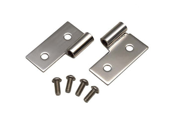 compare product Kentrol 76-06 JEEP CJ Wrangler YJ/TJ Lower Door Hinge Pair - Polished Silver