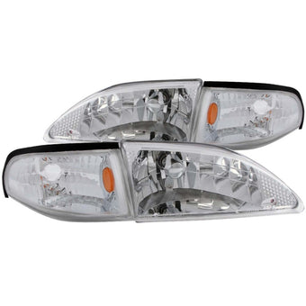 compare product ANZO 1994-1998 Ford Mustang Crystal Headlights Chrome