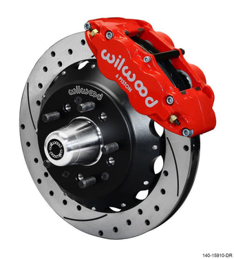 compare product Wilwood Narrow Superlite 6R Front Big Brake Kit 12.88in SRP Drilled and Slotted Rotor - Red
