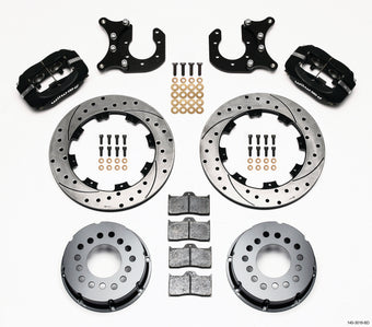 compare product Wilwood Forged Dynalite P/S Rear Kit Drilled Rotor Ford 8.8 w/2.5in Offset-5 Lug