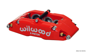 compare product Wilwood Caliper-BNSL6-RH-Red 1.62/1.12/1.12in Pistons 1.10in Disc