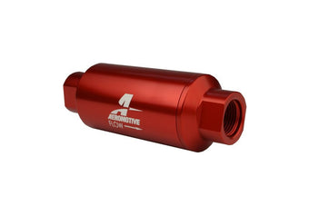 compare product Aeromotive In-Line Filter - AN-10 size - 40 Micron SS Element - Red Anodize Finish