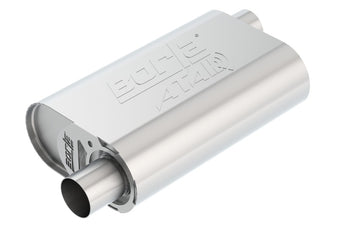 compare product Borla CrateMuffler Stock SBC 283/327/350 ATAK 2.25in Offset/Offset 14inx4.35inx9in Oval Muffler