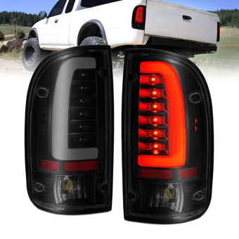 compare product ANZO 1995-2000 Toyota Tacoma LED Taillights Black Housing Smoke Lens (Pair)