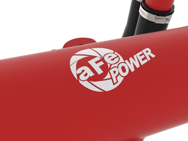 aFe 22 - 24 Ford Bronco Raptor BladeRunner Aluminum Hot and Cold Charge Pipe Kit Red - My Store