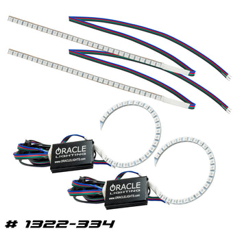 compare product Oracle 15-17 Ford Focus RS/ST DRL Upgrade w/ Halo Kit - ColorSHIFT w/o Controller