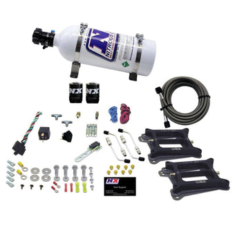 compare product Nitrous Express Dual 4150/Alcohol Nitrous Kit (100-500HP) w/5lb Bottle