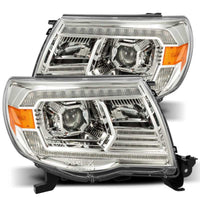 AlphaRex 05 - 11 Toyota Tacoma LUXX LED Projector Headlights Plank Style Chrome w/Activation Light/DRL - My Store